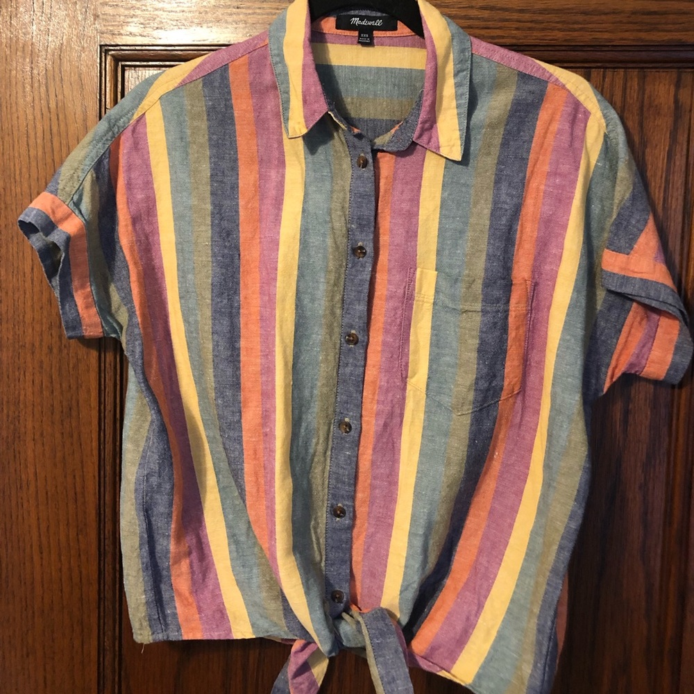 Madewell Colorful Button-Down Shirt
